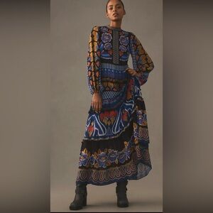 FARM Rio Multicolor Long Sleeve Dress